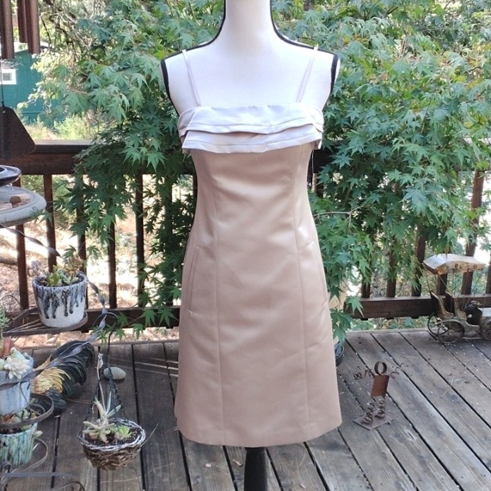 NWT BCBG Paris Satin Strapless Convertible Dressy Dress